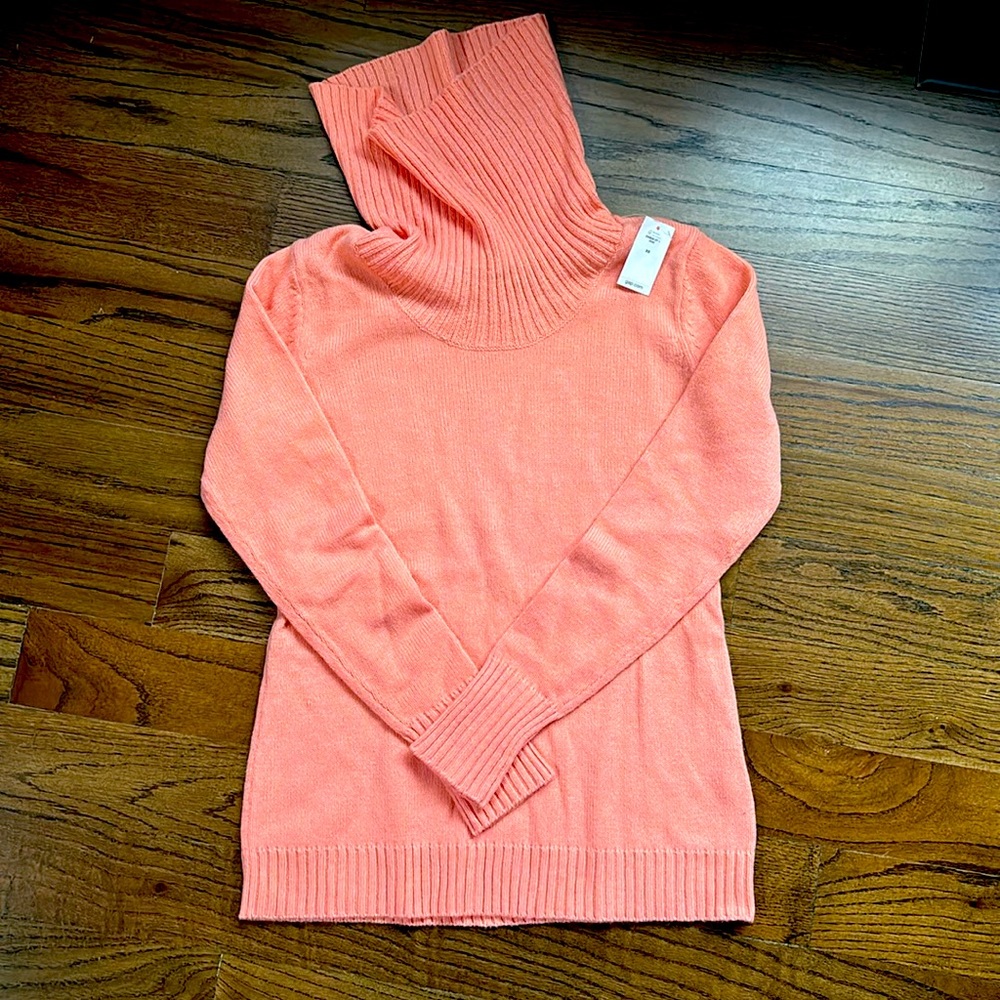 Gap Women’s Cowl Neck Sweater - Peach Cobbler